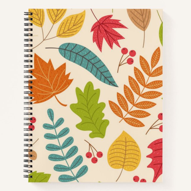 Autumn pattern notebook (Front)