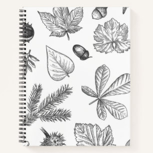 Autumn pattern notebook