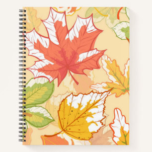 Autumn pattern notebook