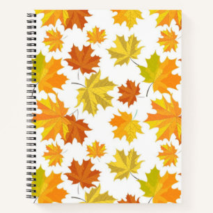 Autumn pattern notebook