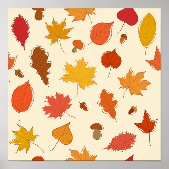 Autumn pattern poster (Front)