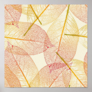 Autumn pattern poster