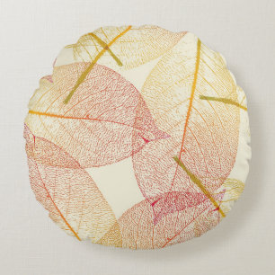 Autumn pattern round cushion