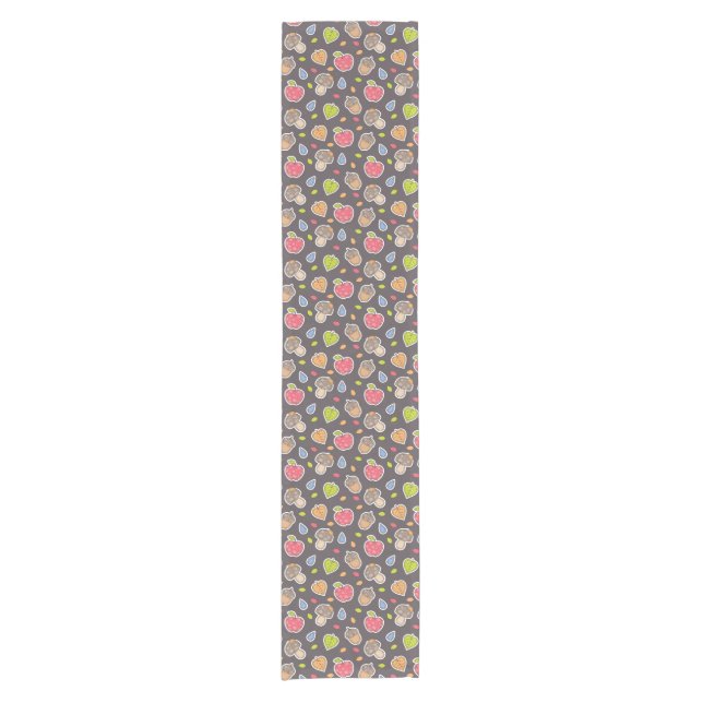 autumn pattern short table runner (Front)