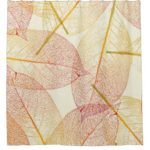 Autumn pattern shower curtain