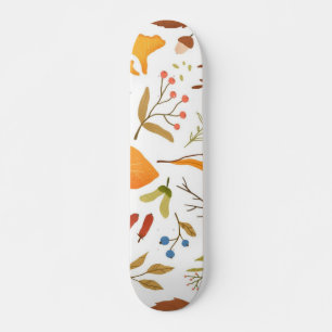 Autumn pattern skateboard