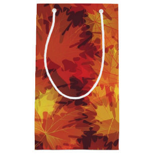Autumn pattern small gift bag