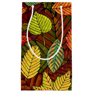 Autumn pattern small gift bag