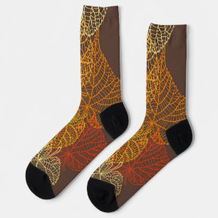 Autumn pattern socks