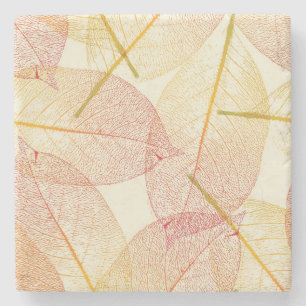 Autumn pattern stone coaster