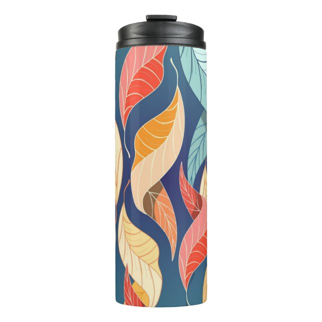 Autumn pattern thermal tumbler (Front)