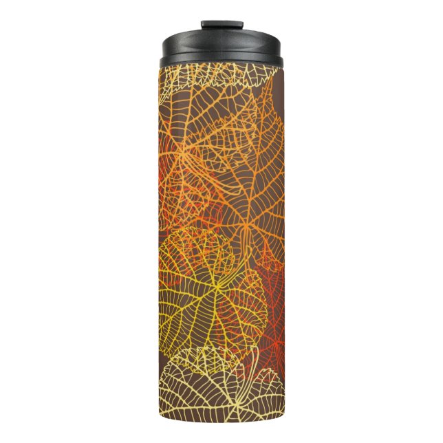 Autumn pattern thermal tumbler (Front)