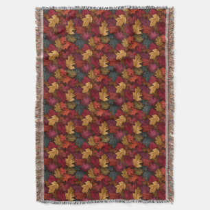 Autumn Pattern Throw Blanket