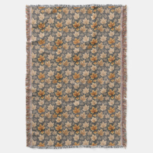 Autumn Pattern Throw Blanket