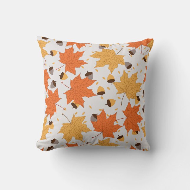autumn pattern vintage seamless pattern cushion (Front)