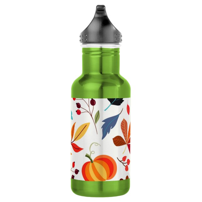 Autumn Pattern Water Bottle (Right)