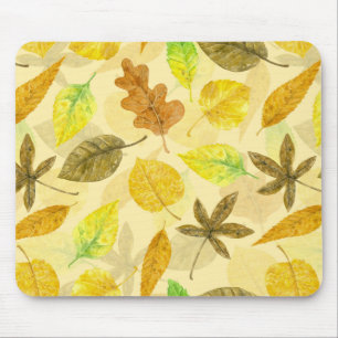 Autumn pattern watercolor 2 mouse pad