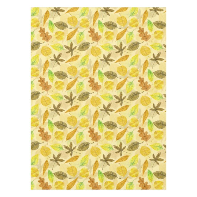 Autumn pattern watercolor 2 tablecloth (Front)