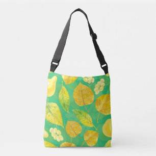 Autumn pattern watercolor crossbody bag