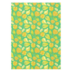Autumn pattern watercolor tablecloth