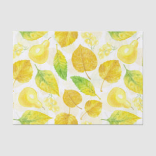 Autumn pattern watercolor tissue paper