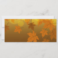 Autumn pattern with falling maple leaves and bokeh