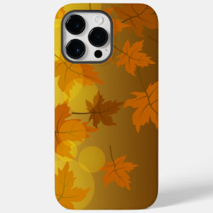 Autumn pattern with falling maple leaves and bokeh Case-Mate iPhone 14 pro max case