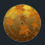 Autumn pattern with falling maple leaves and bokeh dartboard<br><div class="desc">Maple leaves and bokeh effect on autumn back</div>