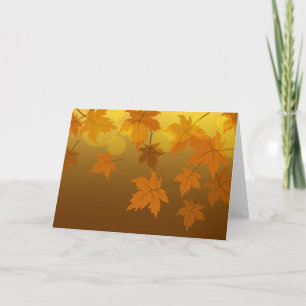 Autumn pattern with falling maple leaves and bokeh programme