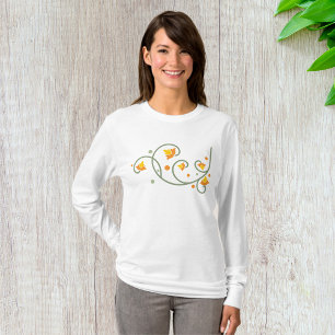 Autumn Pattern Womens Long-Sleeve T-Shirt
