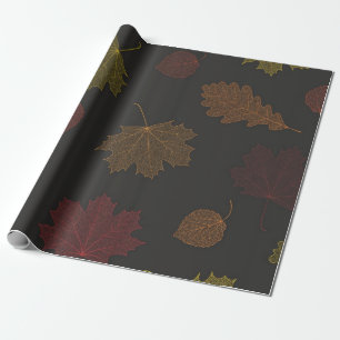 Autumn pattern wrapping paper