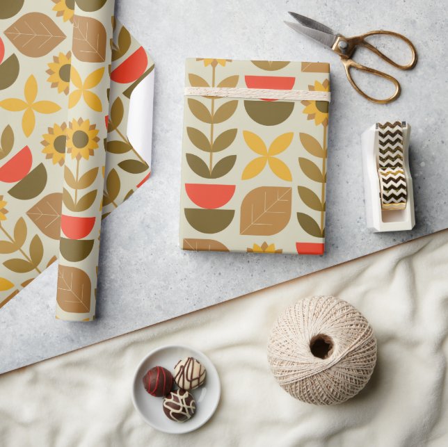 Autumn Pattern Wrapping Paper (Crafts)