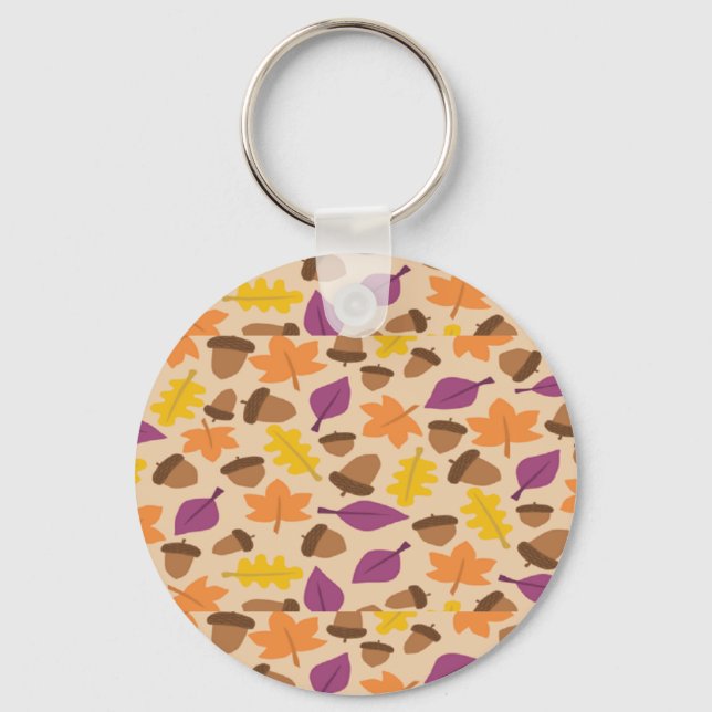 Autumn patterned key ring (Front)