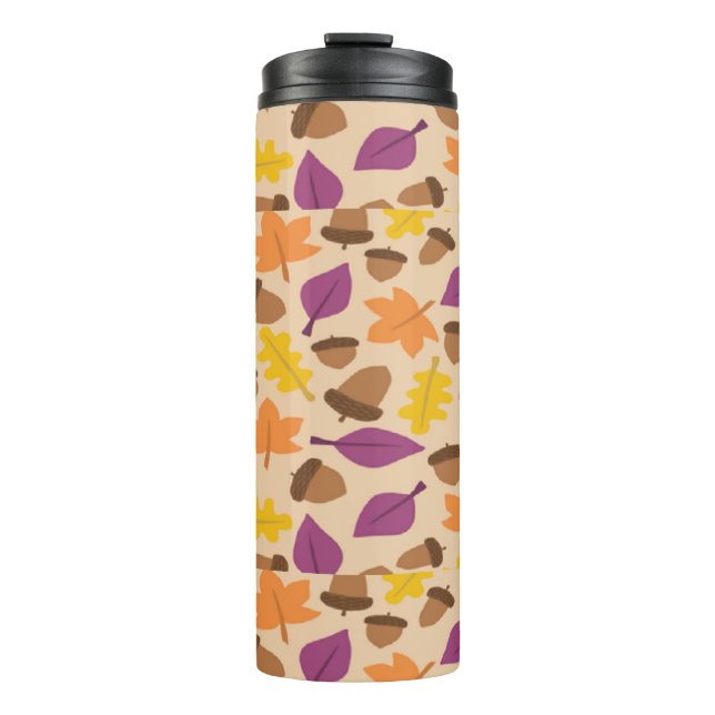 Autumn patterned thermal tumbler (Front)