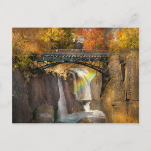 Autumn - Patterson NJ - The Great Patterson Falls Postcard