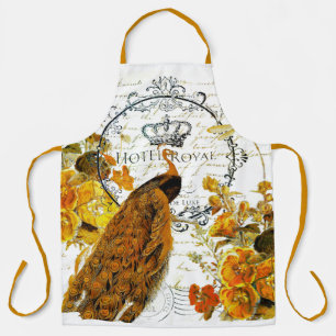 Autumn peacock apron