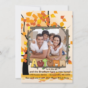 Autumn Photo Moving Announcement