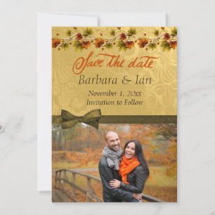 Autumn Photo Save the Date