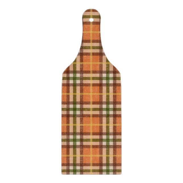 Autumn Plaid Pattern  Cutting Board (Front)