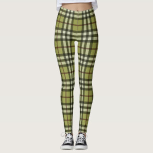 Autumn Plaid Pattern Leggings