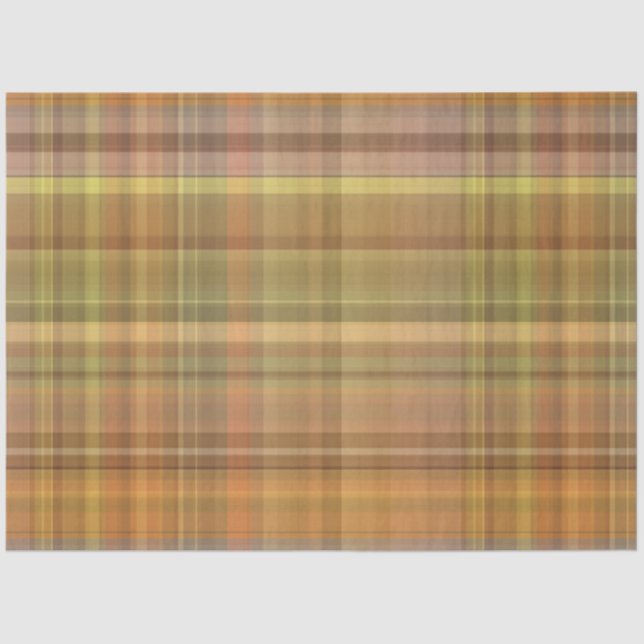 Autumn Plaid Series Design 21 Tissue Paper (Front)