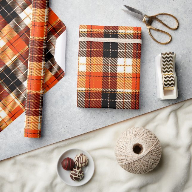 autumn plaid wrapping paper (Crafts)