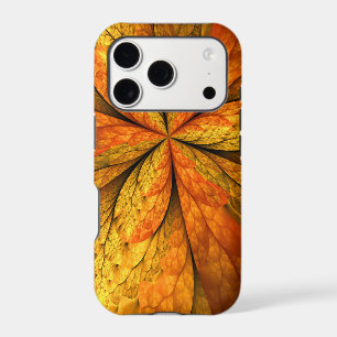 Autumn Plant, Modern Abstract Fractal Art Leaf