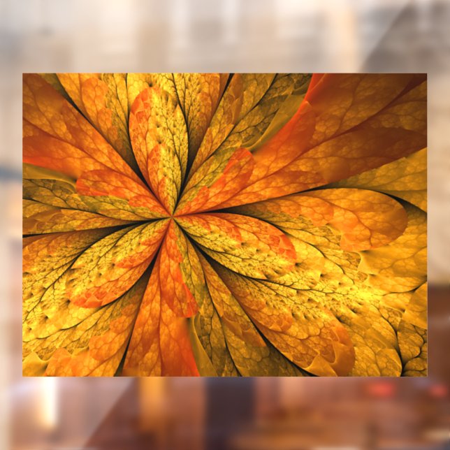 Autumn Plant, Modern Abstract Fractal Art Leaf (Sheet 2)