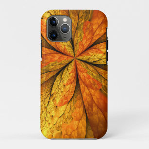 Autumn Plant, Modern Abstract Fractal Art Leaf Case-Mate iPhone Case