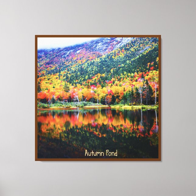 Autumn Pond Canvas Print (Front)