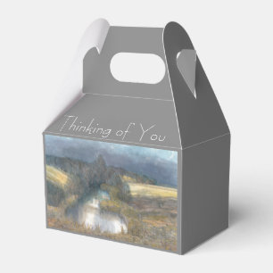 autumn pond favour box