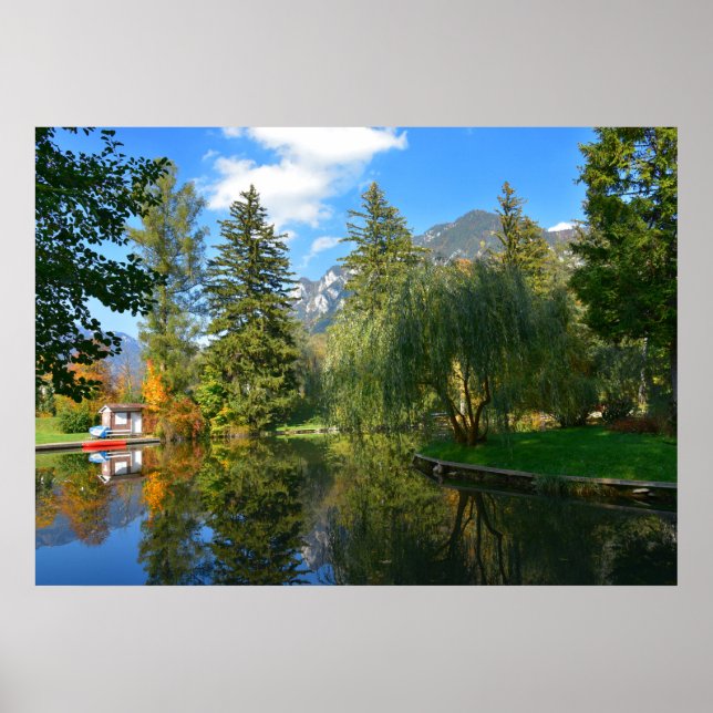 Autumn pond idyll poster (Front)