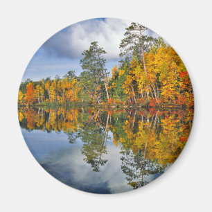 Autumn pond reflections, Maine Magnet