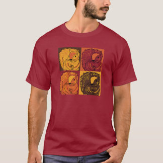 Autumn Pop Art Squirrels T-Shirt
